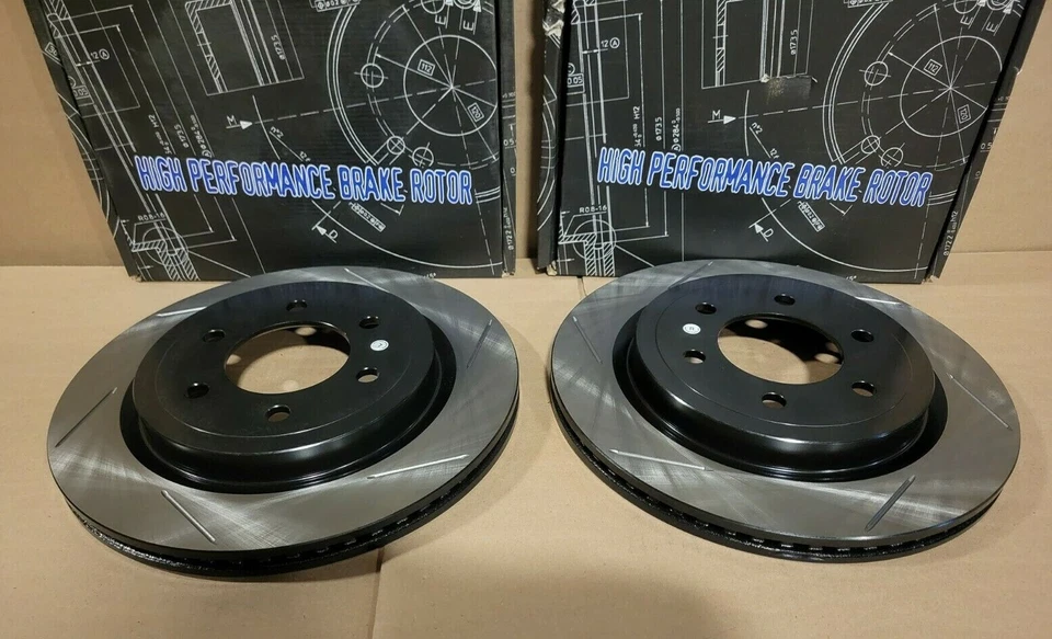 Brand New LEFT & RIGHT REAR StopTech Sport Slotted Rotors Fit 2018-2020 F150 - Image 4 of 4