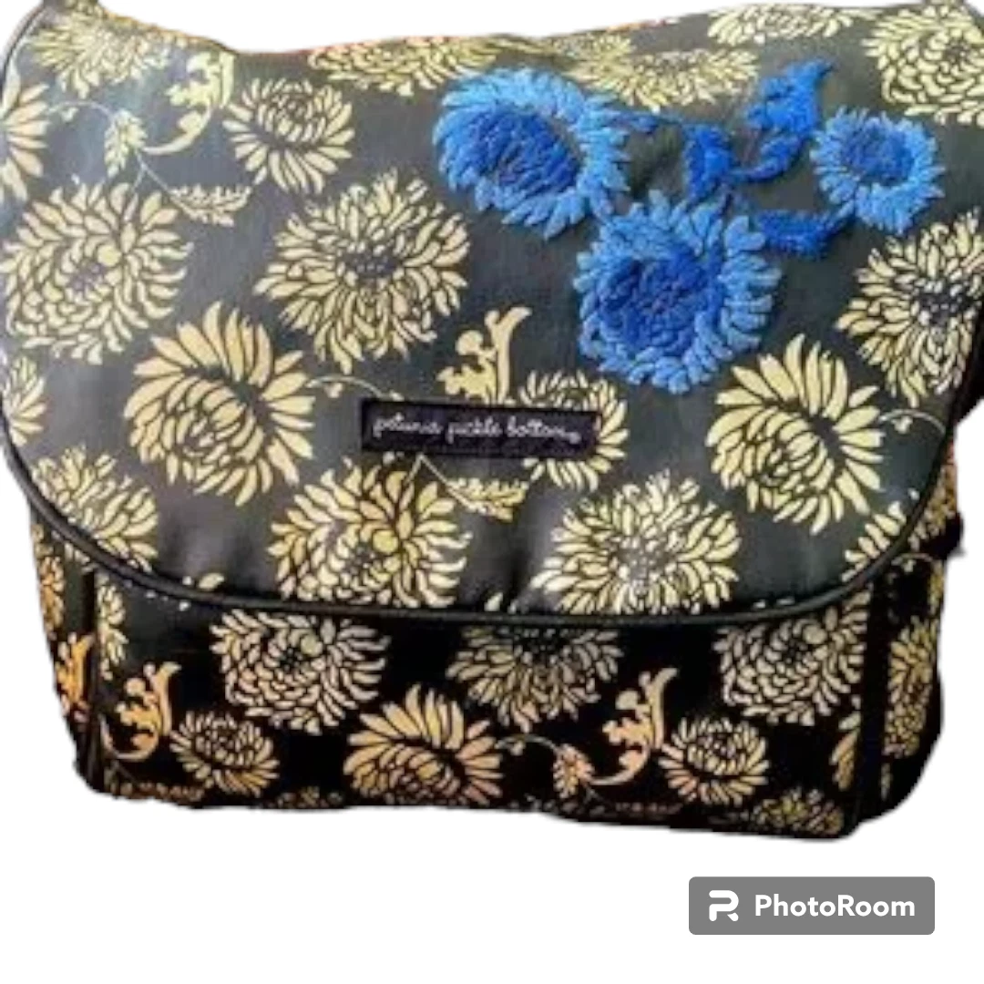 Petunia Pickle Bottom Boxy Diaper Bag Backpack Charcoal with Changing Pad
