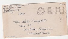 CAMP BRECKINRIDGE, KENTUCKY, 1944 Free cover to Charlotte, California.