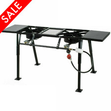 Backyard Pro Double Burner Liquid Propane Outdoor Steel Patio Stove Range Grill For Sale Online Ebay