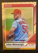 2024 Panini Donruss Baseball Adam Wainwright #10 On Fire /75 St. Louis Cardinals