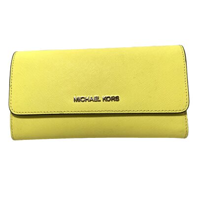 Michael Kors Women’s Large Trifold Wallet Sunshine Yellow