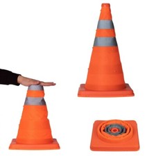 Emergency Breakdown Hazard Traffic Safety Cone Collapsible 400mm 550250