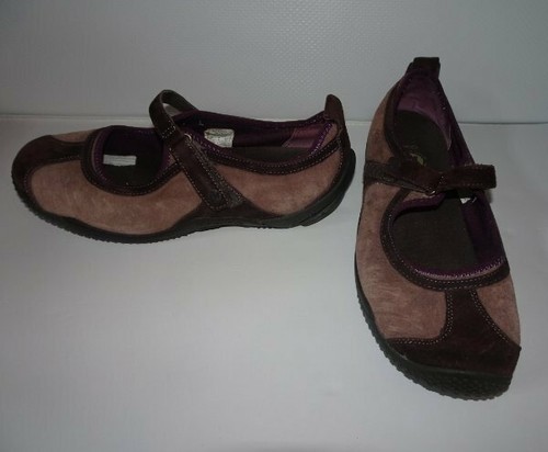 Merrell Womens Shoes Leather Mary Jane Brown Purple Size 7