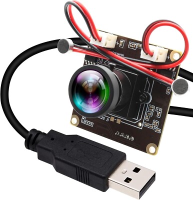 ELP 5MP USB Kamera 1944P Dual Mikrofon USB Kameramodul mit 120 Grad Objektiv