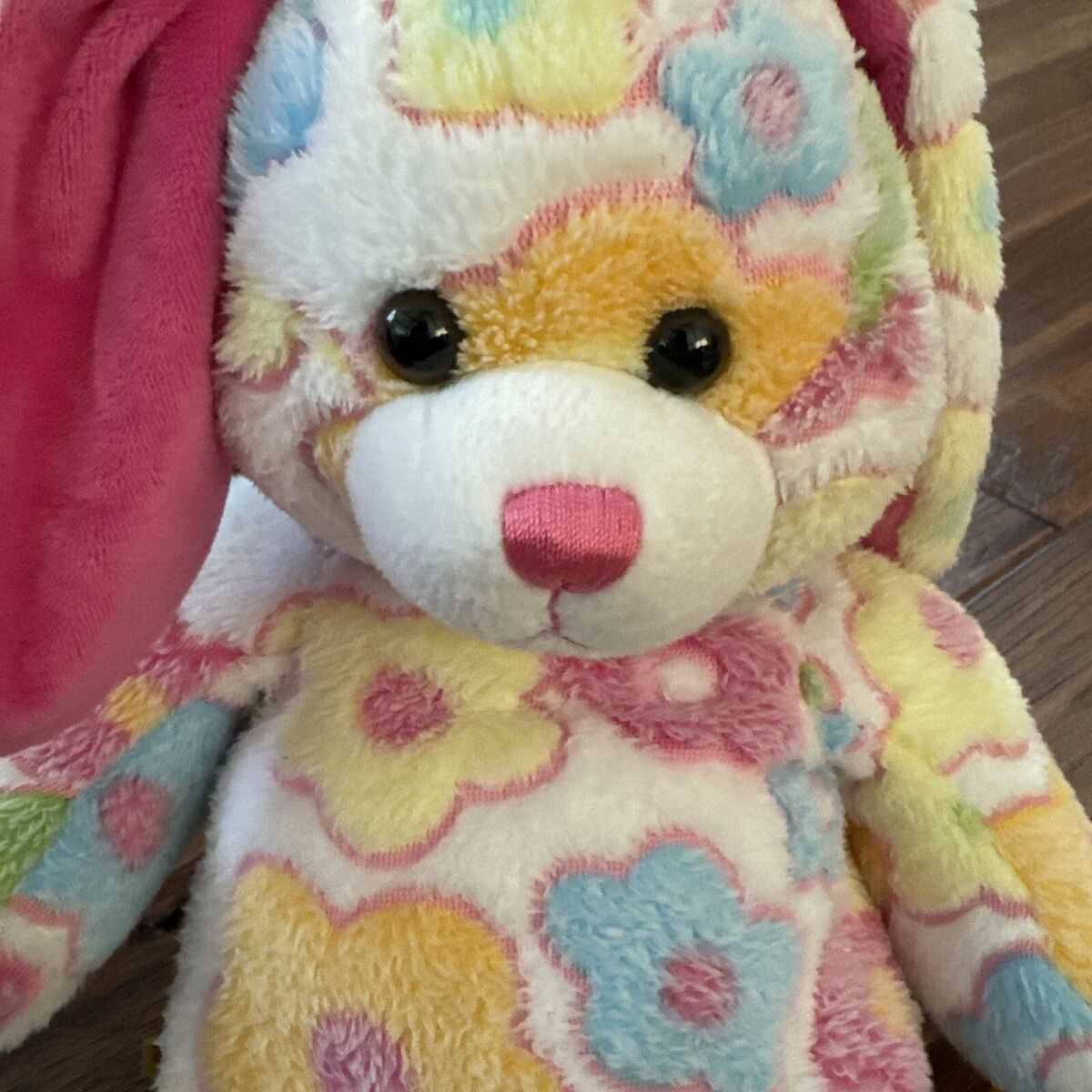 Build A Bear Original 2010 Blossom Bunny Floral Textured Build A Bear Original 2010 Blossom Bunny Floral Textured