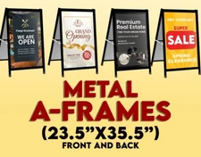 A-Frame Sidewalk Sign, Sidewalk Sign Business Signs 24''X36'' (print included)