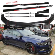 Front Rear Bumper Lip Spoiler Splitter Body Kit Side Skirt For Infiniti Q50