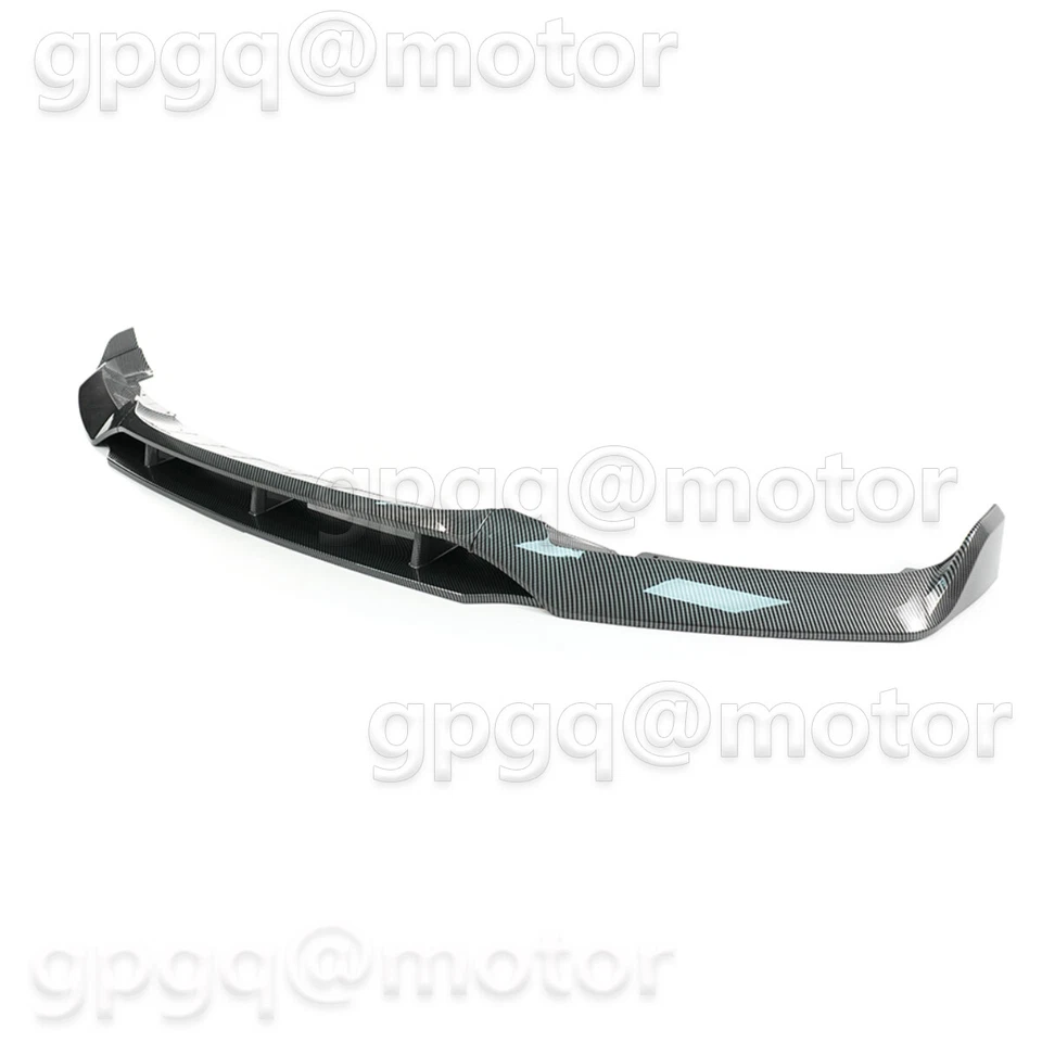 Divisor de labios de parachoques delantero de fibra de carbono estilo GT 2015-2019 para BMW F16 X6 M Sport Foto 2 de 4