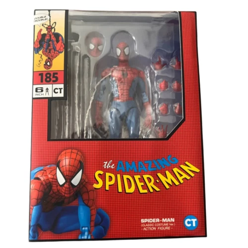 CT MAFEX No.185 Spider-Man Classic Costume Ver. 1/12 Action Figure Toys Gift - Picture 6 of 6