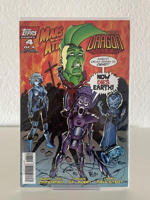 Mars Attacks VS The Savage Dragon #4 topps Comics US Heft bagged and Boarden