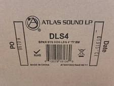 New, Atlas Sound, DLS4, 4" DOG LEG SPEAKER WITH 70.7V/100V-8W TRANSFORMER