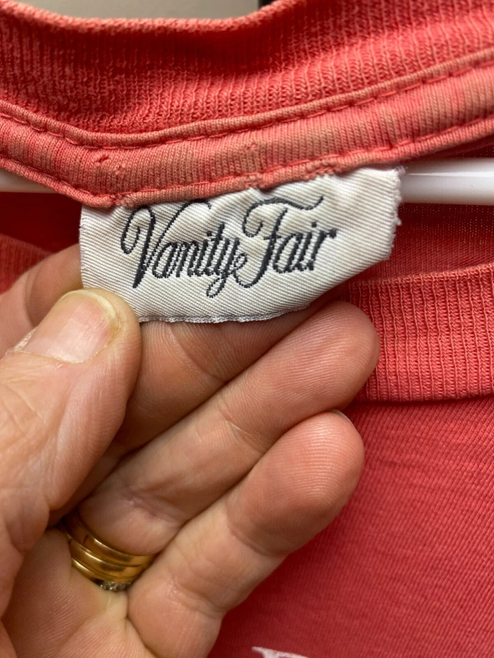 Camisa De Colección Gato Para Mujer OSFA Melocotón Moody Kitty Divertida Años 90 Vanity Fair Camisa para Dormir Foto 4 de 4