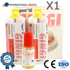 Extra Hard Silicone Gingival Model Dental Lab Fixture Prosthetic 3D Impression