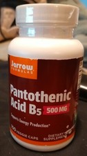 Jarrow Formulas Pantothenic Acid B5 500 mg 10...
