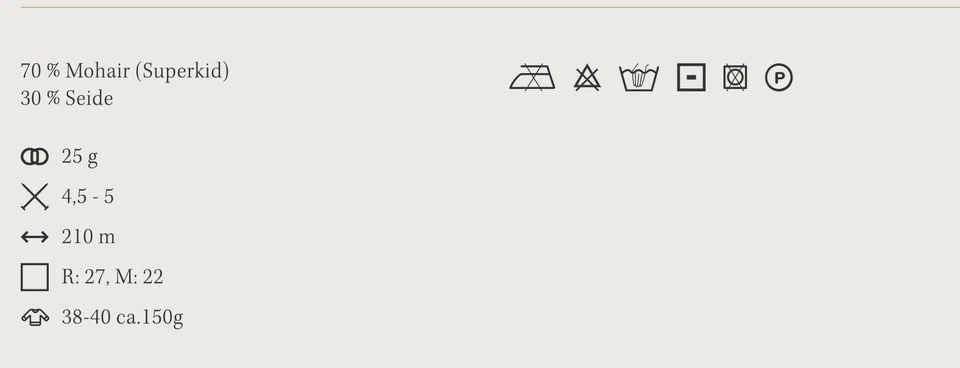 Lana Grossa Silkhair – Edles Garn für luxuriöse Strickprojekte Seide 25g - Bild 2 von 3