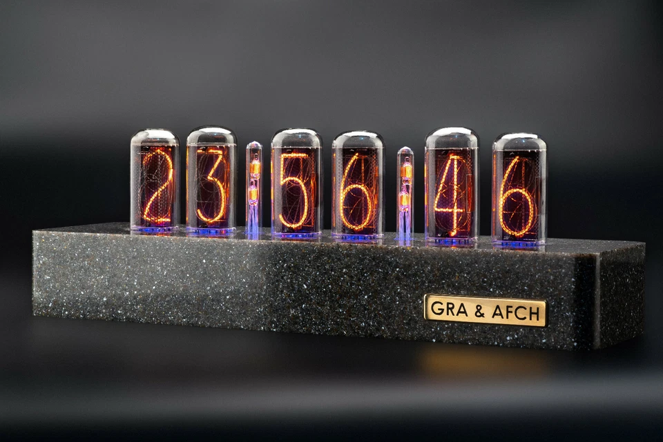 IN-18 Nixie Tubes Clock Synthetic Granite Case GPS 12/24H FREE DELIVERY 3-5 Days - Image 4 of 4