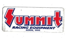 Summit Racing Equipment Akron, Ohio Car Bumper Vinyl Sticker Decal 2 3/8 x 5 3/4