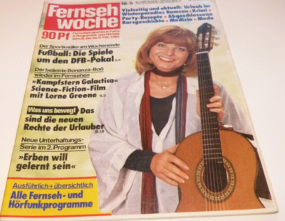 Fernsehwoche 5/1981 Joana,Kampfstern Galactica,Tarzan,Lin Chung,Edgar Wallace