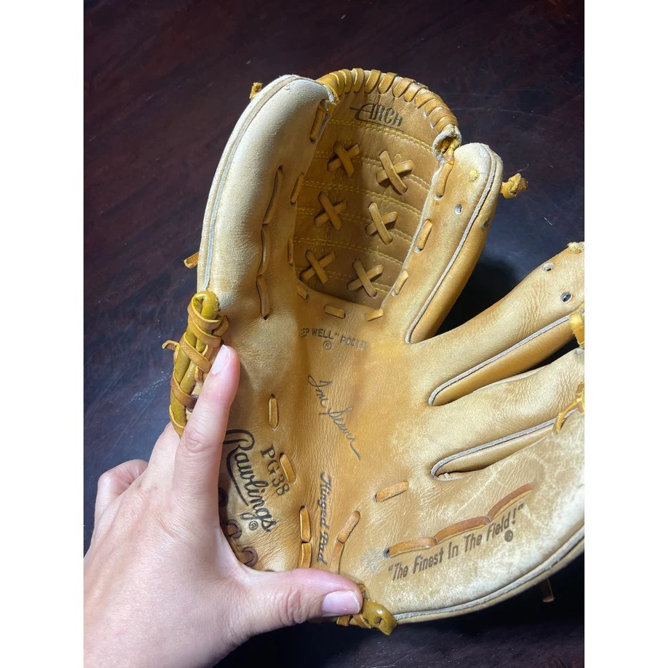 Guante de béisbol de colección Rawlings guante de cuero equipo deportivo coleccionable Foto 4 de 4