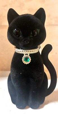 Bath & Body Works Fancy Black Cat Green Emerald Wallflower NIGHTLIGHT Plug APR