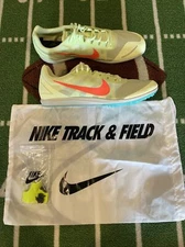 Nike Zoom Rival D 10 Barely Volt Hyper Orange Track Spikes 907566-700  M Sz 12.5