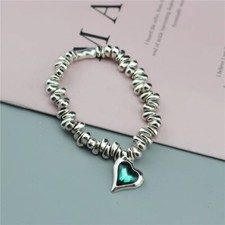 Handmade Uno STYLE De nico 50's Stretch Bracelet GREEN B54