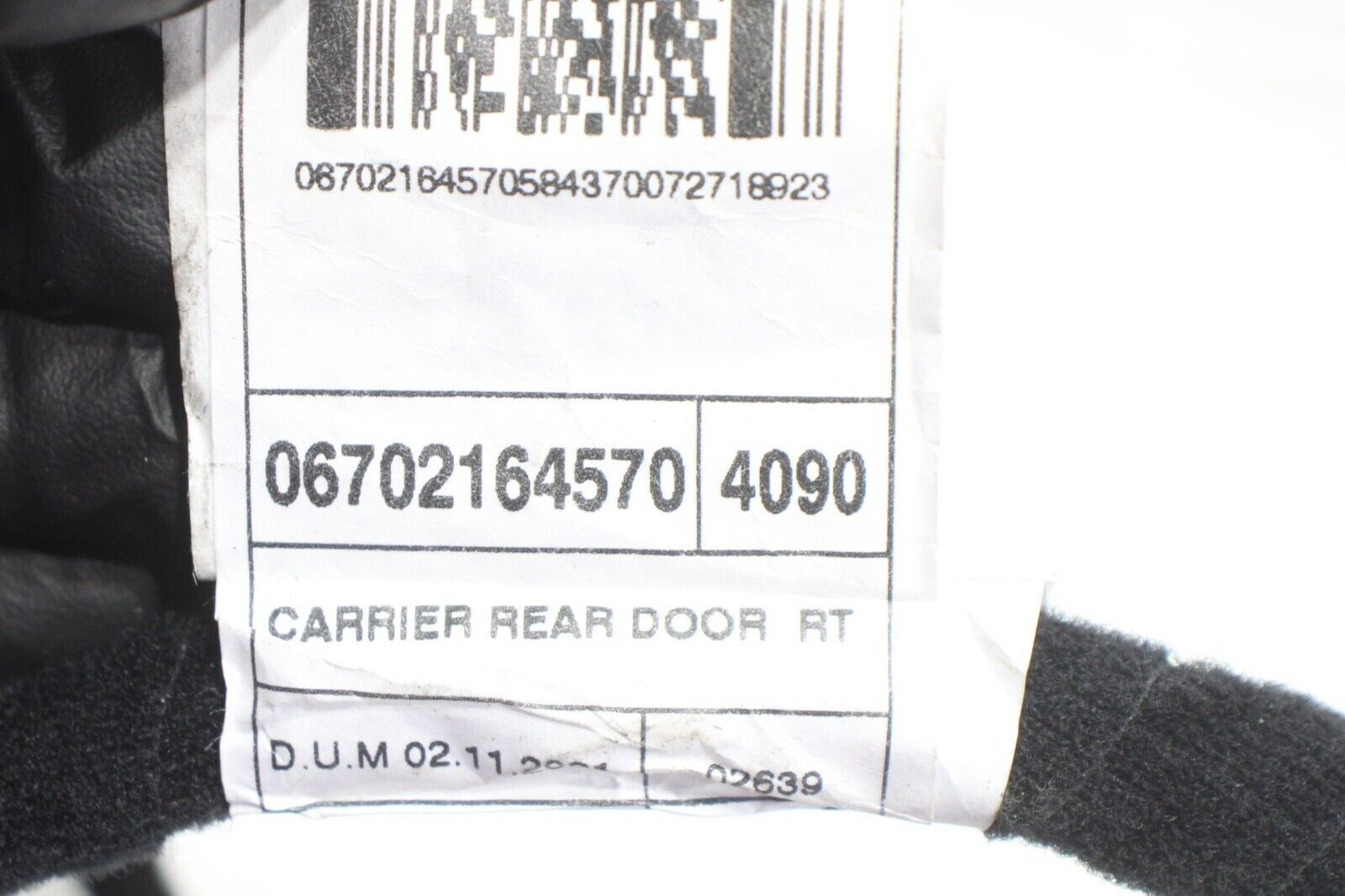 2023 - 2024 MASERATI GRECALE REAR RIGHT SIDE DOOR WIRE WIRING HARNESS OEM