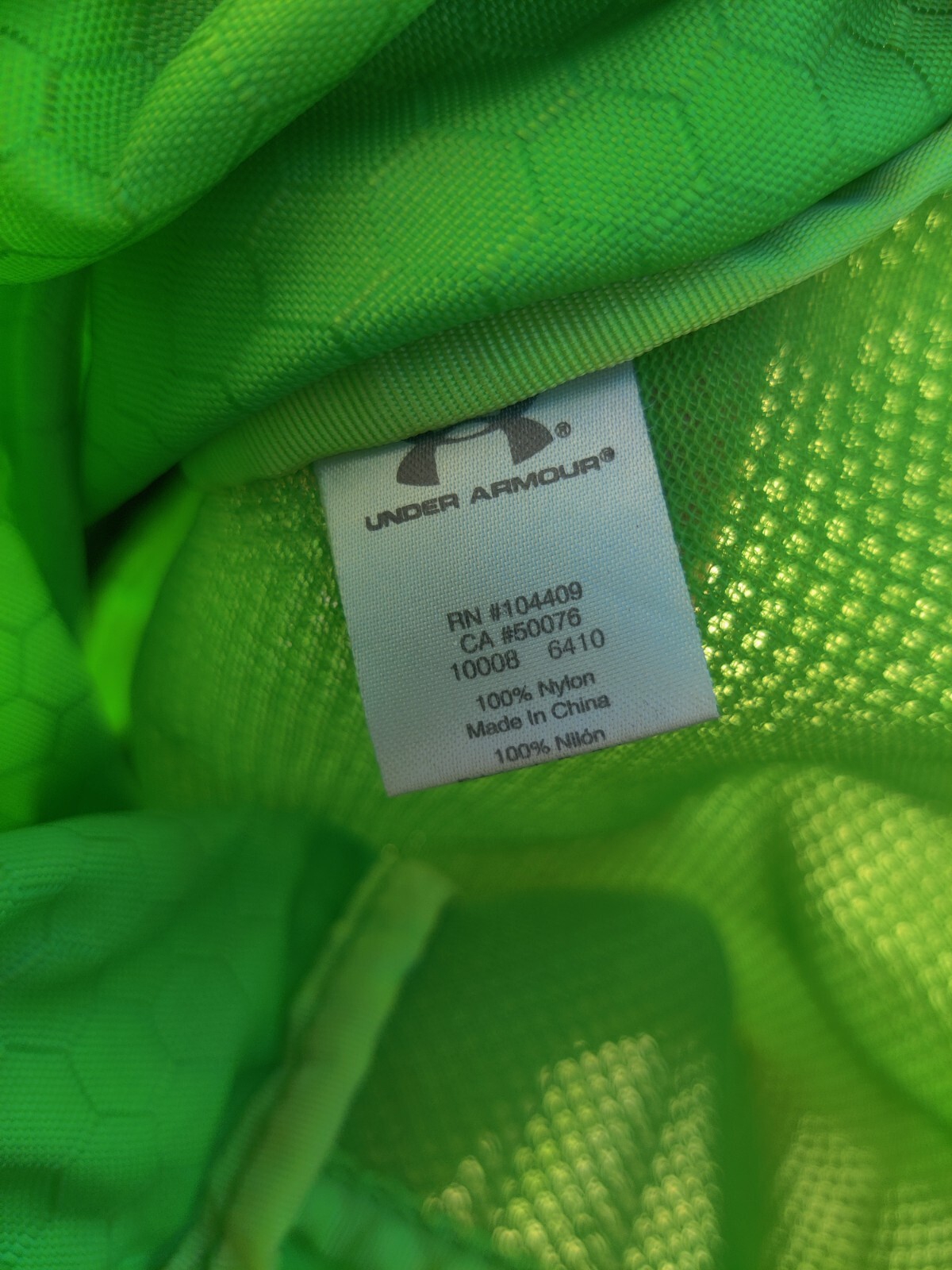 Under Armour Backpack Green Drawstring Tote Bag R… - image 9