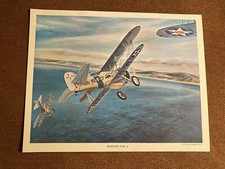 1963 CLASSIC AIRCRAFT 4 PRINTS FOKKER DVII BOEING F4B4 AL SCHUMACHER 