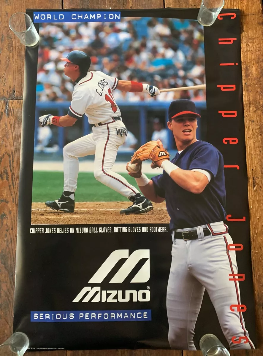 CHIPPER JONES 1996 “SERIOUS PERFORMANCE” MIZUNO VINTAGE POSTER 23