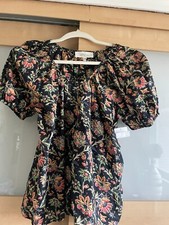 The Great. The Porch Top Floral Printed Boho Blouse NEW Sz 0 SM