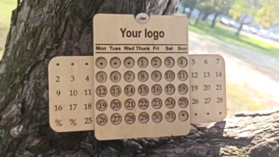 Wooden Calendar, Personalized perpetual calendar, Corporate Gift, Christmas  gift | eBay