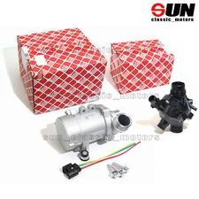 FEBI Electric Water Pump +Thermostat Kit For BMW 328i 528i 530xi 525xi X3 X5