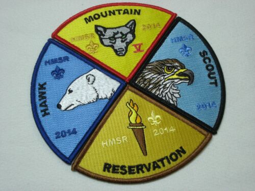 2014 BOY BSA HAWK MOUNTAIN SCOUT RESERVATION HMSR ORDER OF THE ARROW PATCH SET - Picture 1 of 4