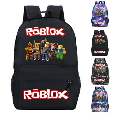 Kids Boys Roblox- Game Backpack School Bag Bookbag Travel Shoulder Bags  Rucksack UK