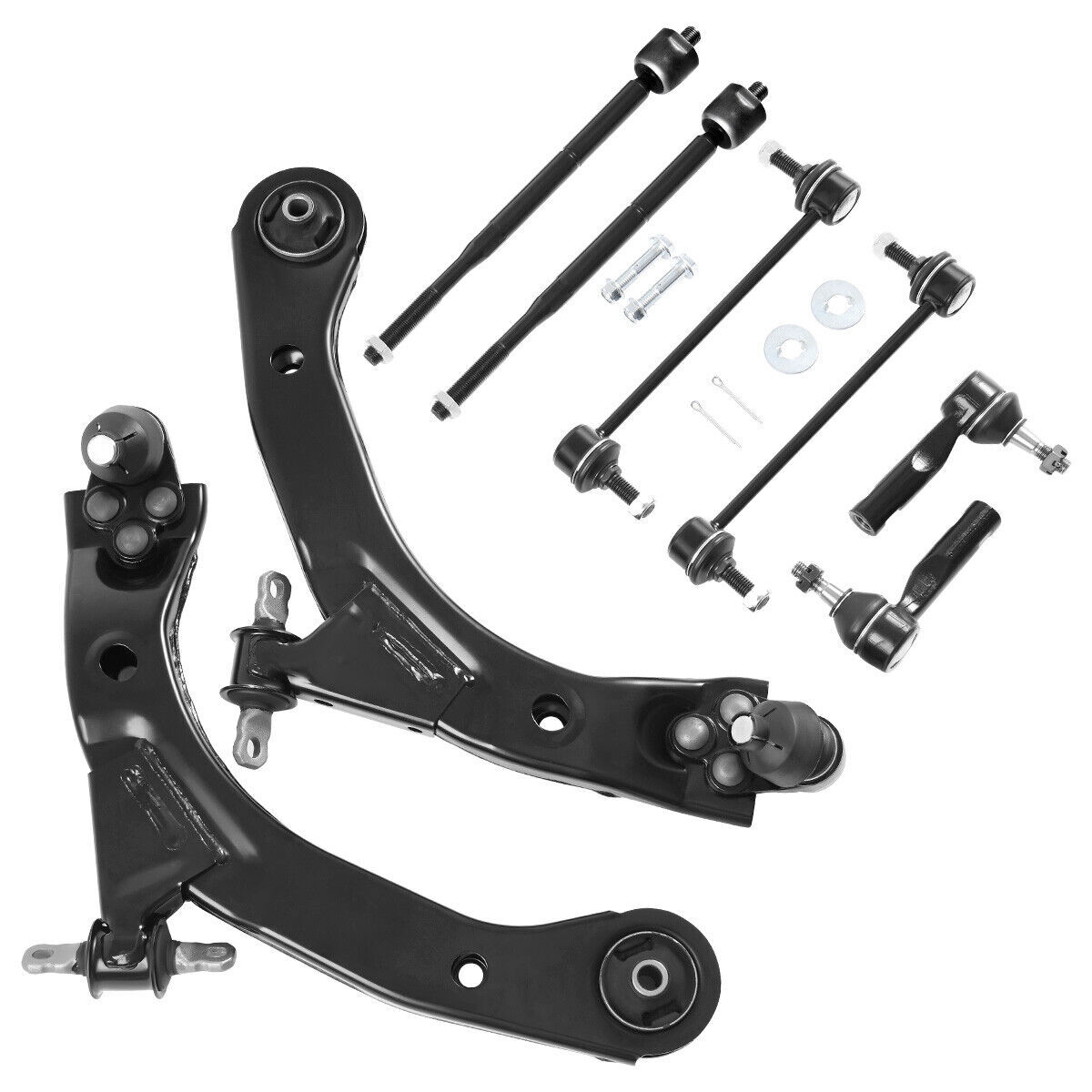 8pc Front Suspension Kit with Control Arms & Tie Rods for Pontiac Pursuit Chevy Cobalt