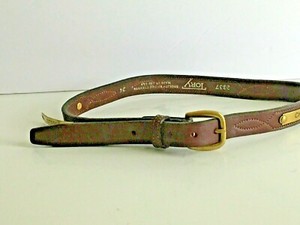 Tory English Bridle Leather size 24 Brown 3/4" W Belt #2337 made in USA