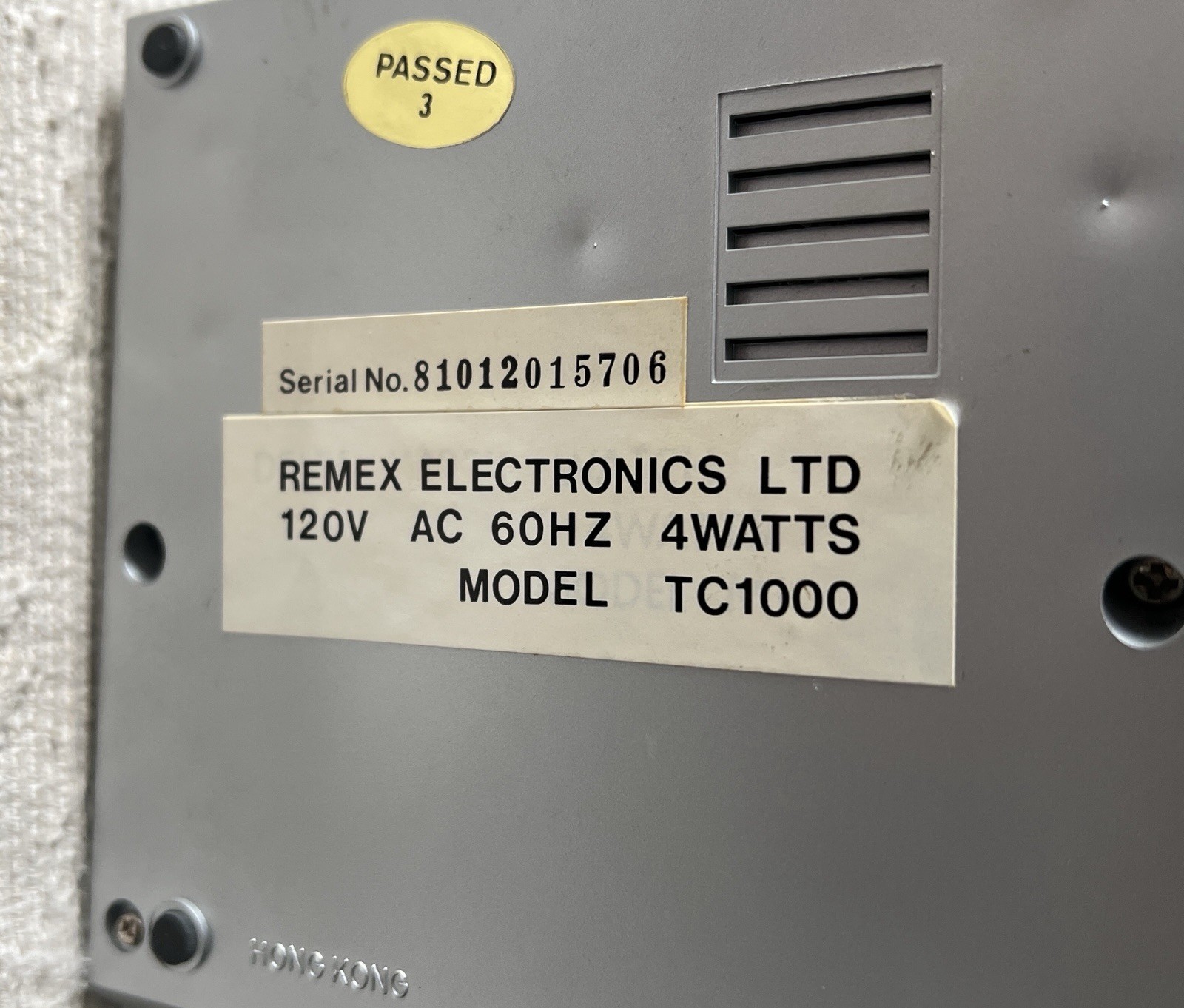 VINTAGE 1970'S REMEX TALKING ALARM CLOCK TC1000 RARE TC-1000 ORIGINAL BOX WORKS!