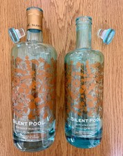2 Silent Pool Gin Bottles (Empty) 70cl and 1 litre - Upcycle Craft Wedding