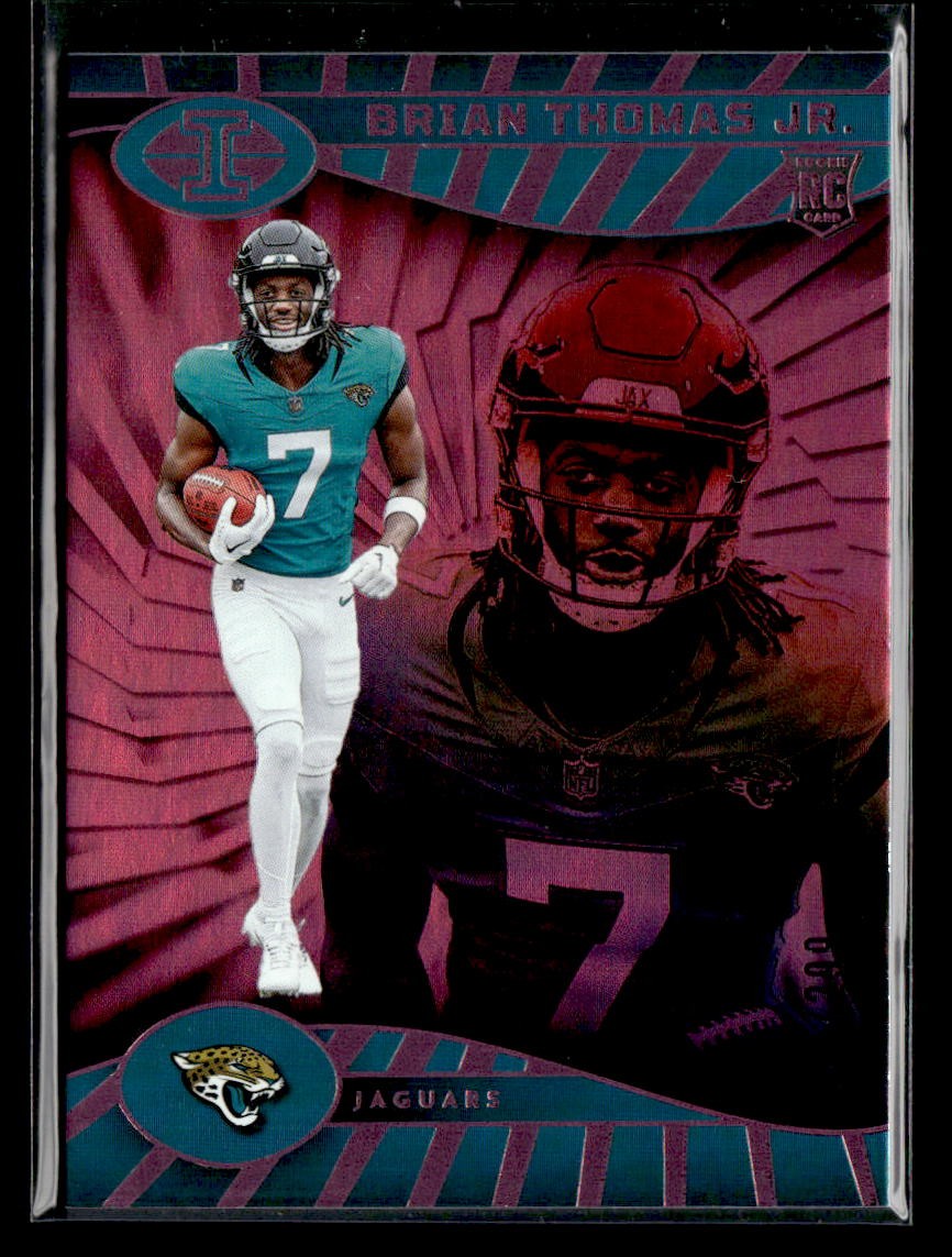 2024 Panini Illusions #41 Brian Thomas Jr. Pink Trophy Collection /299