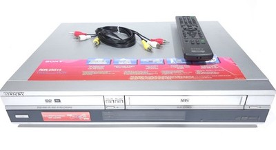 Sony RDR-VX515 DVD Recorder VCR Combo VHS Dubbing - AV Cables, Remote