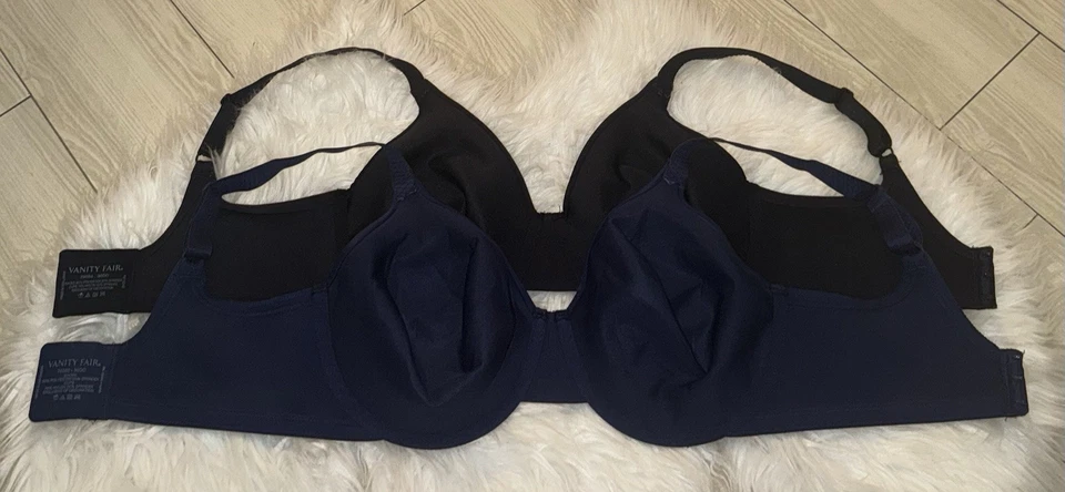 2 Sujetadores Vanity Fair 76080 Beauty Back Figura Completa Minimizador con Aros para Mujer 36DD Foto 4 de 4