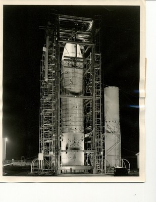 VINTAGE 1959 Chrysler Corp. Press Photo - Jupiter Missile Shell Flight Test