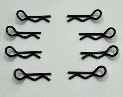 10TH SCALE OPPOSABLE BODY CLIPS, BLACK (FOUR LEFT, FOUR RIGHT, EIGHT IN TOTAL) G