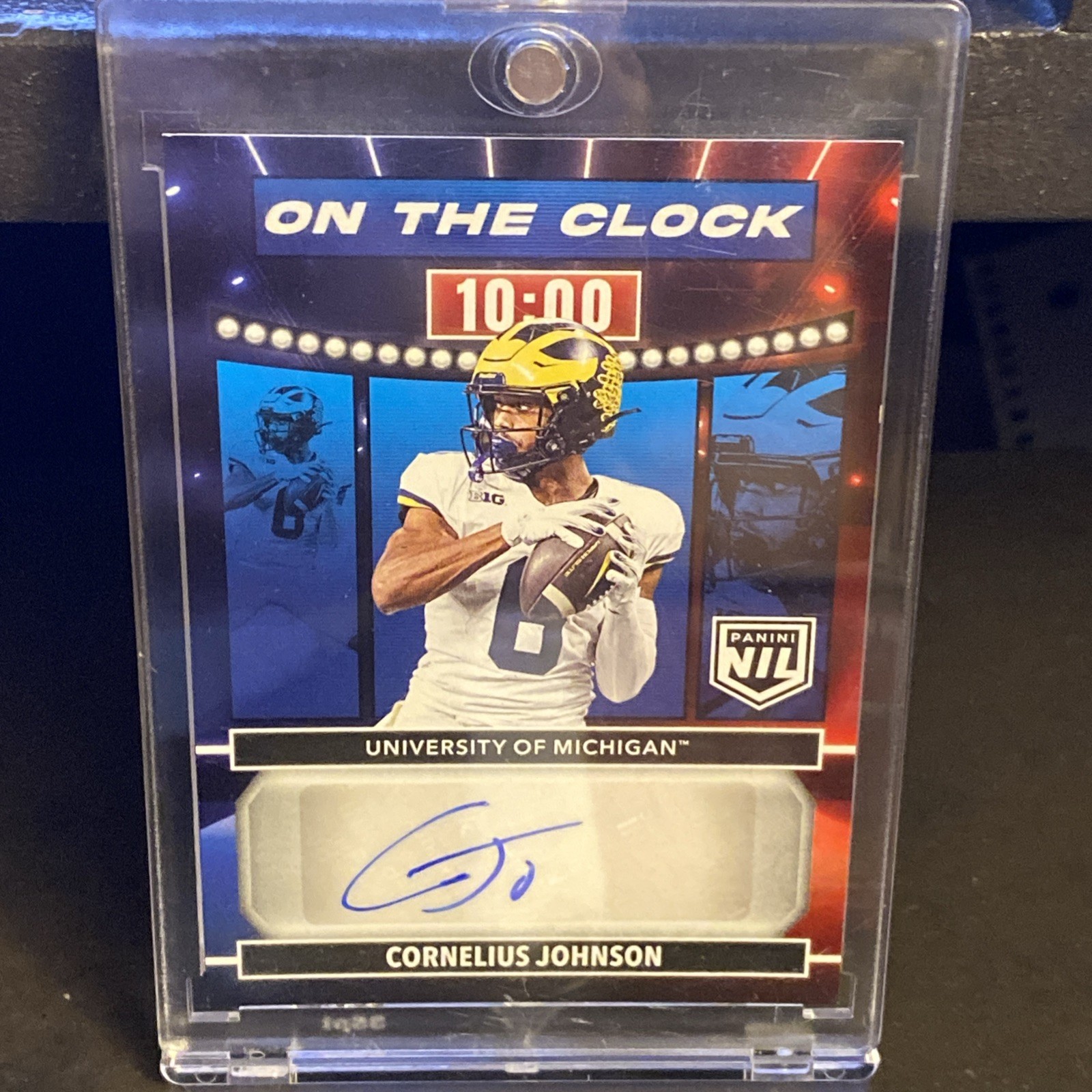 Cornelius Johnson Panini Prestige on the Clock Signatures #OTCCJN Base