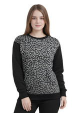 Ladies Womens Sweatshirt Plain Fleece Crew Neck Jumper Long Sleeve Sweater S-2XL