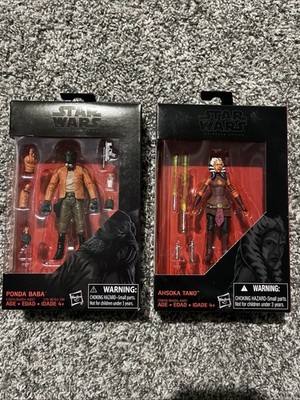 Star Wars Black Series 3.75 Inch Ponda Baba & Ahsoka Tano Action Figure Lot New