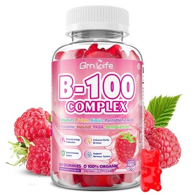 Vitamin B Complex Gummies, All B Vitamins + Methyl B12, B1, B2, B3, B5, B6, B...