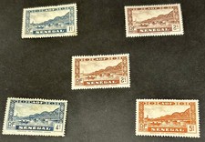 Senegal 1935-40 5 Used Stamps 2x2c (Shades) + 1 4 5c Faidherbe Bridge See Photos